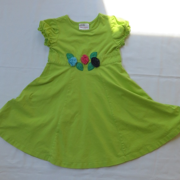 Hanna Andersson Other - Hanna Andersson 100 4T 4 Twirl Dress Green Flowers